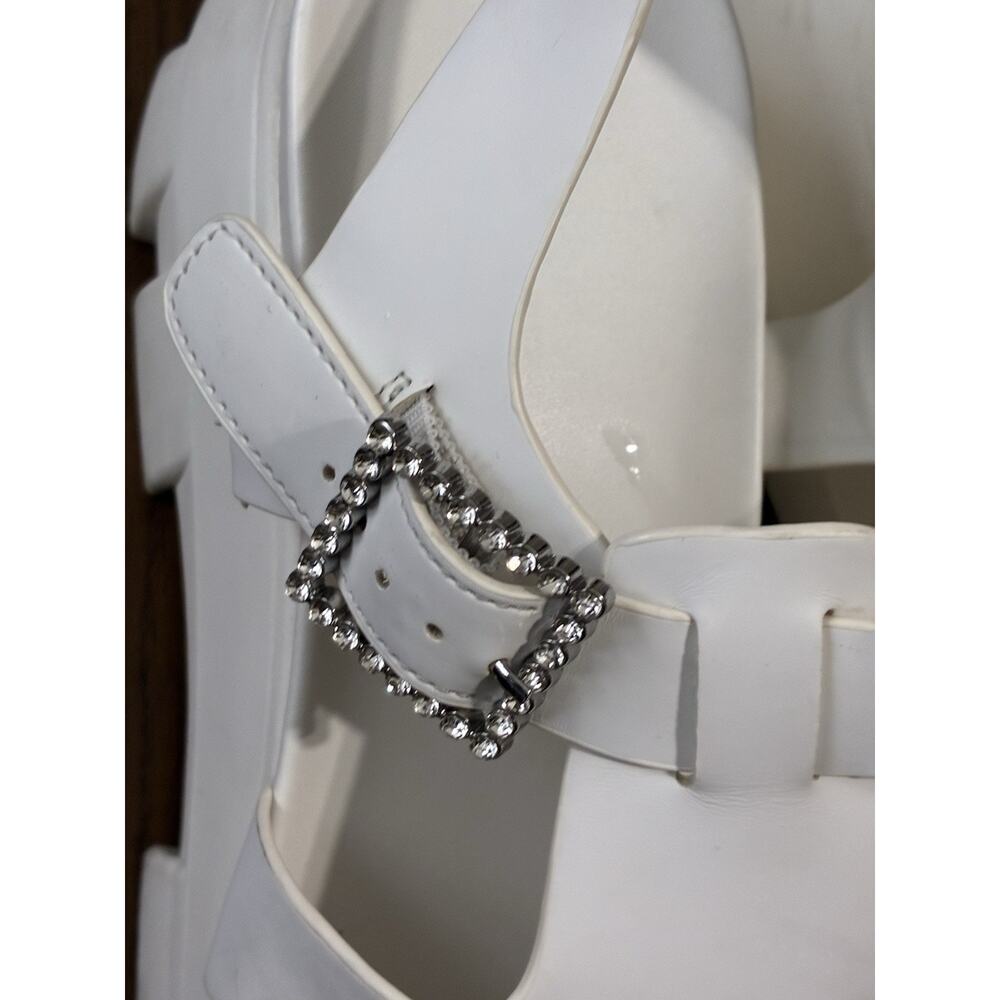 Circus NY by Sam Edelman Women's Alyson Fisherman Sandal, Bright White, 8.5 Shoe - Picture 8 of 9